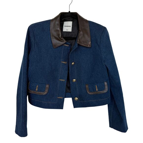 Sandro Sierra Denim Jacket - Picture 2 of 8